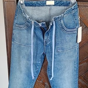 Mother Jeans The Patch Weekender Ankle Fray Size 24